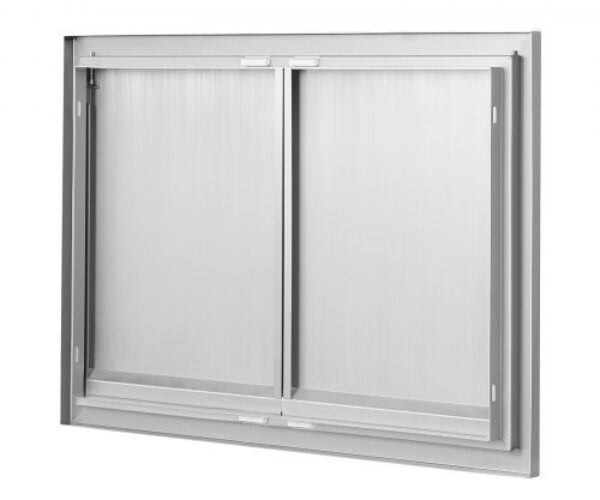 Rozsdamentes Acél BBQ Konyhaajtó Dupla 762×532 mm