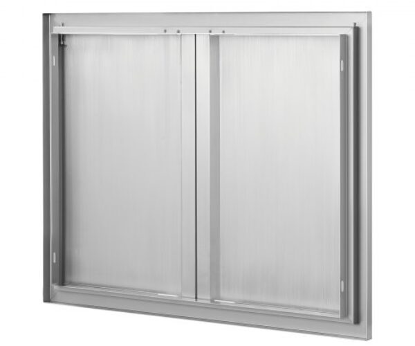 Rozsdamentes Acél BBQ Konyhaajtó Dupla 787×609 mm