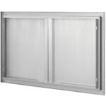 Rozsdamentes Acél BBQ Konyhaajtó Dupla 914x534 mm