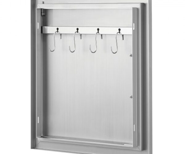 Rozsdamentes Acél BBQ Konyhaajtó Fogantyúval 457×508 mm