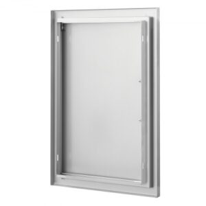 Rozsdamentes Acél BBQ Konyhaajtó Fogantyúval 457x610 mm