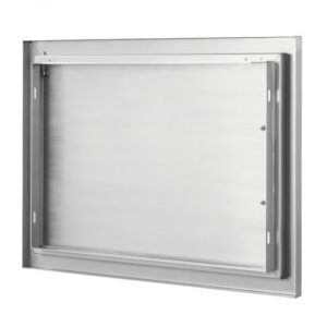 Rozsdamentes Acél BBQ Konyhaajtó Fogantyúval 610x432 mm