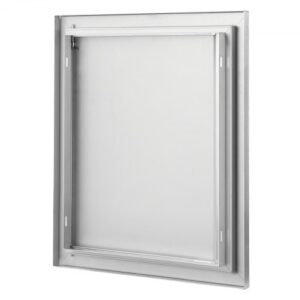 Rozsdamentes Acél BBQ Konyhaajtó Süllyesztett Fogantyúval 457x533 mm