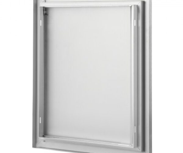 Rozsdamentes Acél BBQ Konyhaajtó Süllyesztett Fogantyúval 457×533 mm