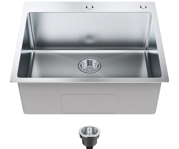 Rozsdamentes Acél Behúzható Mosogató 635 mm