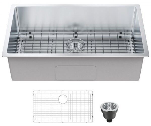 Rozsdamentes Acél Behúzható Mosogató Alászerelt 813 mm