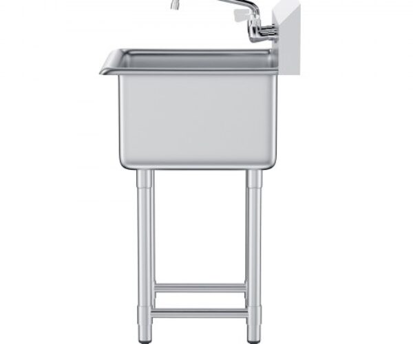 Rozsdamentes Acél Mosogató Csappal Lábakkal 533×1041 mm