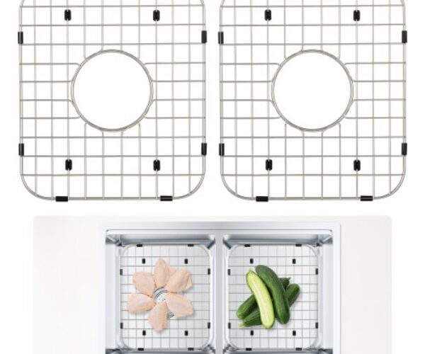 Rozsdamentes Acél Mosogatóvédő Rács 348×295 mm