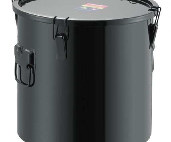 Rozsdamentes Acél Olajsütő Vödör Fedéllel 30l