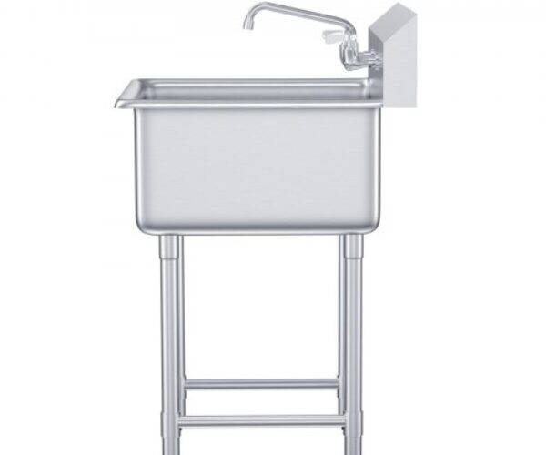 Rozsdamentes Egytálas Mosogató Csapteleppel 685×1041 mm