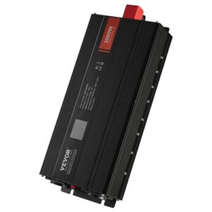 Teljesítményinverter Szinuszhullám LCD 3000 W 12 V 230 V