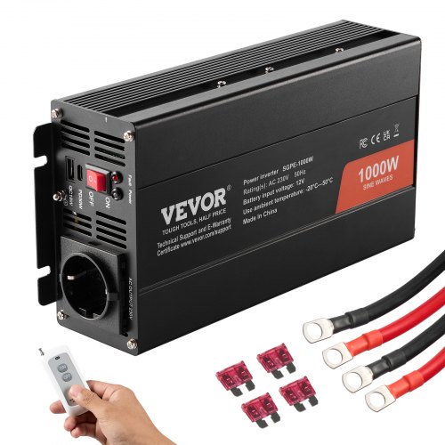 Tiszta Szinusz Hullám Inverter Távirányítóval 1000 W 12 V 230 V - Image 2