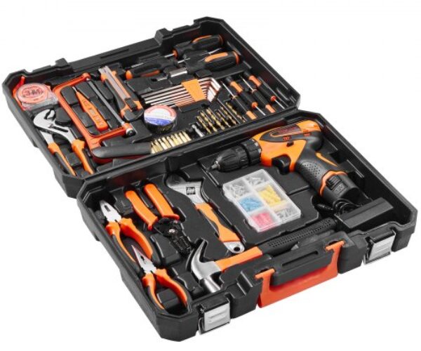 146 Részes Háztartási Kéziszerszámkészlet Elektromos Fúrótokkal