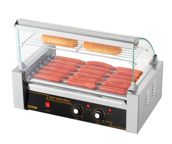 18 Pálcás Virsli Grill Polccal 1,4 kW
