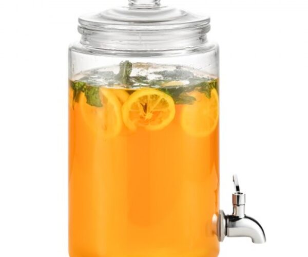 Állványos Rozsdamentes Csapos Italadagoló Üvegtartály 3,8 L