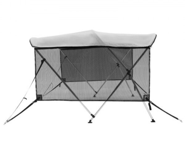 Csónak Bimini Huzat Levehető Oldalfalakkal Világosszürke 1829x1168x2007-2134 mm