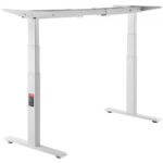 Elektromos Állóasztal Keret Kettős Motorral Fehér 660-1290 mm