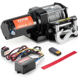 Elektromos Csörlő Terepjáróhoz Acélkábel Vízálló Távirányító 1814 kg