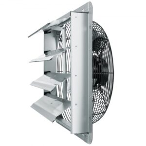 Falra Szerelhető Redőnyös Kipufogó Ventilátor 406 mm