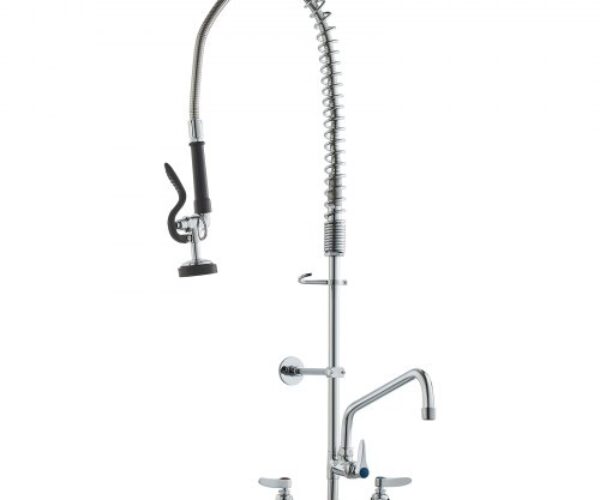 Falra Szerelhető Sárgaréz Konyhai Csaptelep Előöblítővel 914,4 mm 203,2 mm 304,8 mm