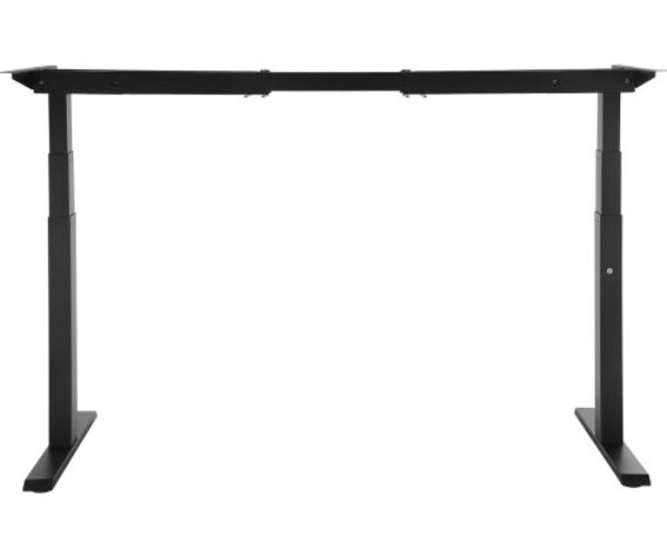 Fekete Állóasztal Keret Kettős Motorral 65–129 cm