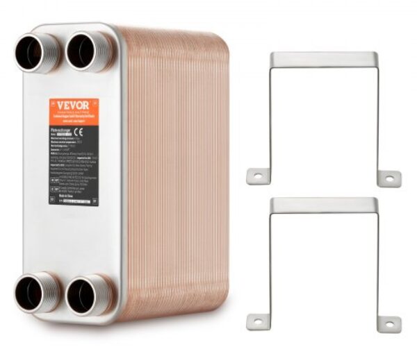 Forrasztott Lemezes Hőcserélő 80 Lemezes 127×305 mm