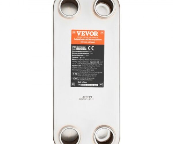 Forrasztott Lemezes Hőcserélő Réz-316L 127×305 mm