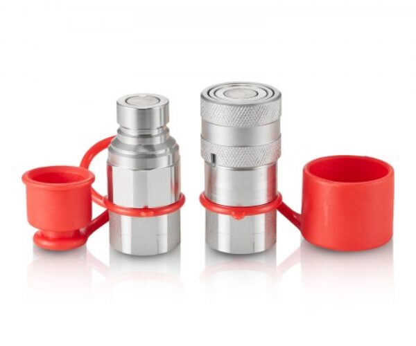 Hidraulikus Laposhomlokú NPT Csatlakozó Porvédővel 12,7 mm