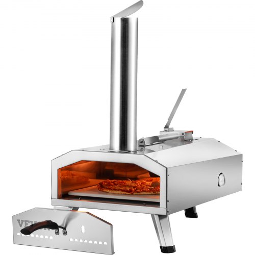 Hordozható Pelletes Pizza Sütő Rozsdamentes Acél 305mm - Image 2