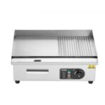 Kereskedelmi Asztali Féllapos Elektromos Grill 3200 W 50-300 °C