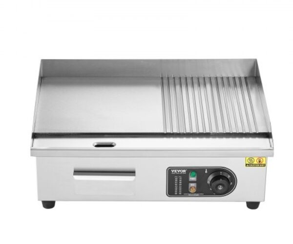 Kereskedelmi Asztali Féllapos Elektromos Grill 3200 W 50-300 °C