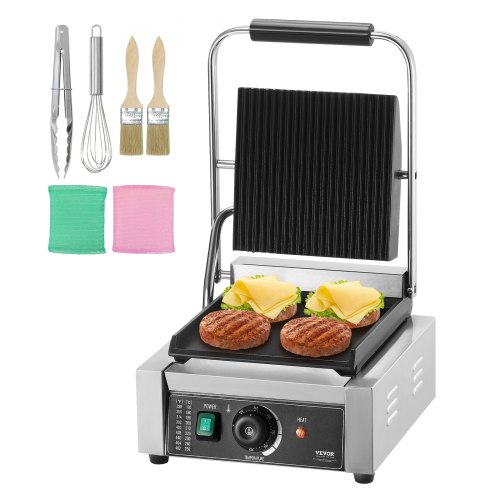 Kereskedelmi Elektromos Grill Szendvicssütő 229x229 mm - Image 2