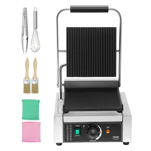 Kereskedelmi Elektromos Grill Szendvicssütő 229x229 mm - Image 3
