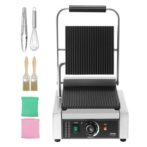 Kereskedelmi Elektromos Panini Szendvicssütő Grill 229x229 mm - Image 3