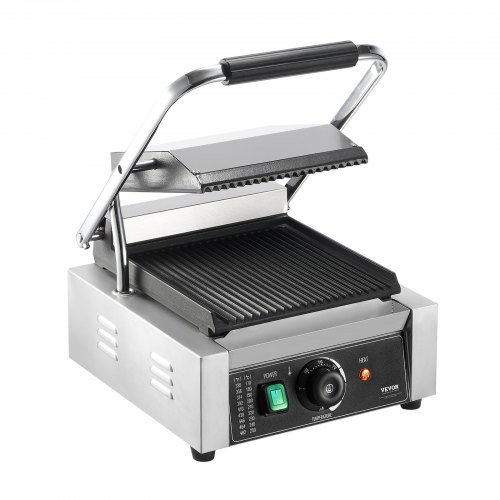 Kereskedelmi Elektromos Panini Szendvicssütő Grill 229x229 mm - Image 5