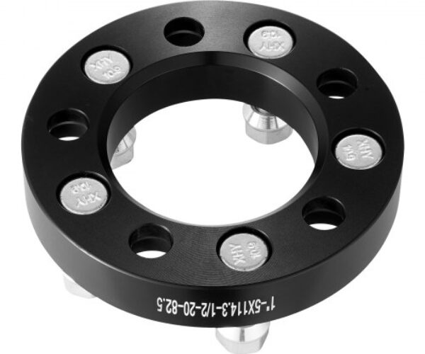 Kovácsolt Fekete Keréktávtartó Adapter Ötfüles 25,4 mm 5×114,3 mm