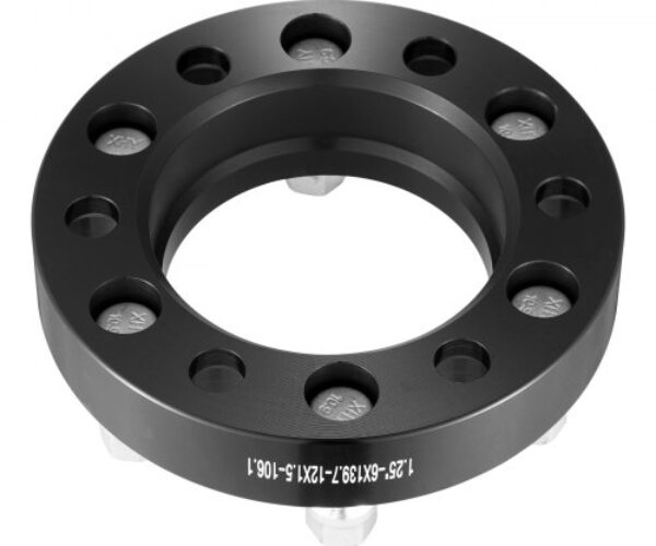 Kovácsolt Hatlyukú Kerékadapter Távtartó Fekete 31,75 mm