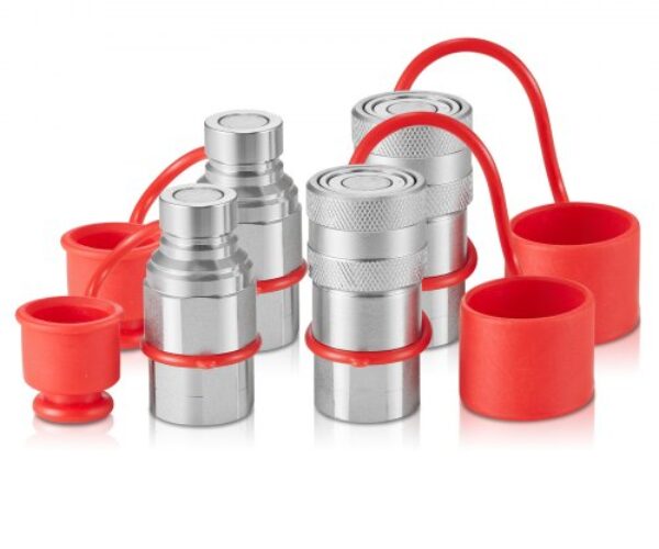 Lapos Hidraulikus Csatlakozó Szett Porvédőkkel 12,7 mm