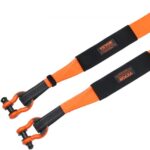 Megerősített Csörlőszíj Védőhüvellyel Hurokkal Tárolótáskával 76 mm x 9