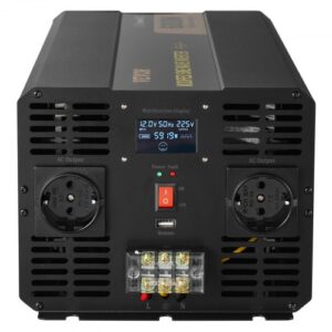 Módosított Szinusz Inverter LCD 6000W 12V 230V