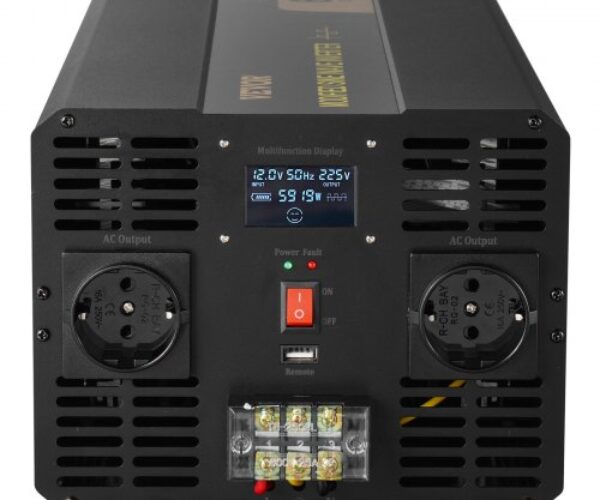 Módosított Szinusz Inverter LCD 6000W 12V 230V