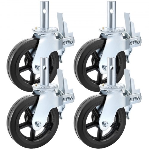 Nehéz Teherbírású Forgó Görgő Kettős Retesszel 203x51 mm - Image 2