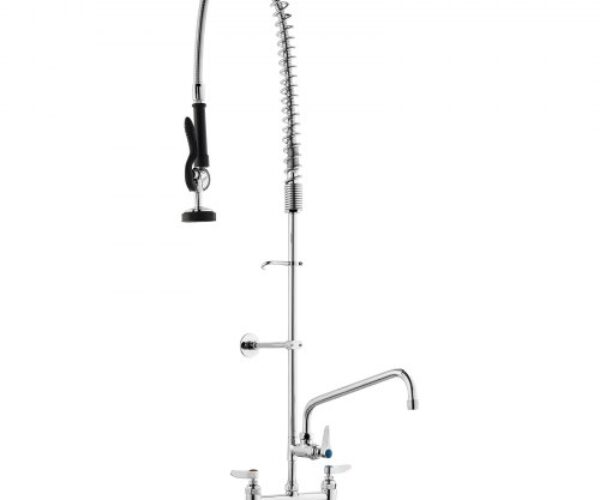 Oszlopos Előöblítős Konyhai Csaptelep Lengő Kifolyóval 1118 mm, 203 mm, 305 mm