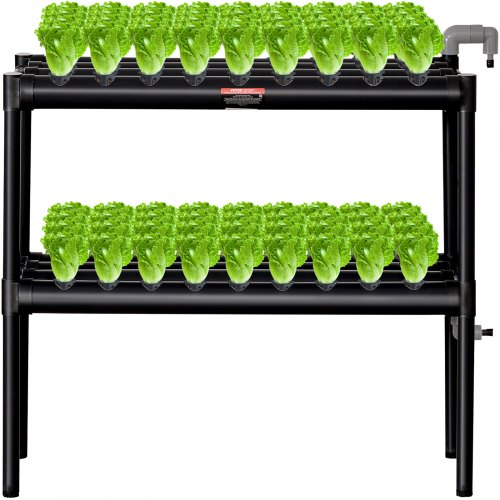 Oszlopos Hidroponikus PVC Termesztőrendszer 72 Lyukú Kétszintes - Image 2