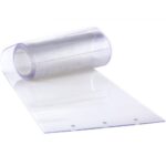 PVC Csíkos Ajtófüggöny Hűtő-Fagyasztóhoz Átlátszó 2438 x 2438 mm
