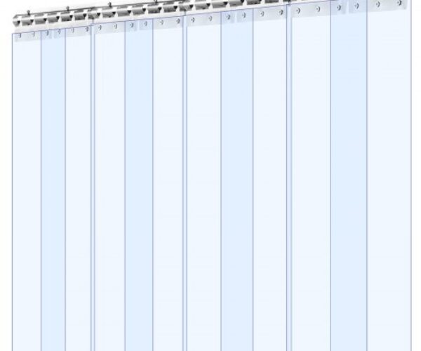 PVC Szalagfüggöny Hűtő-Fagyasztó Átlátszó 1220×2440 mm