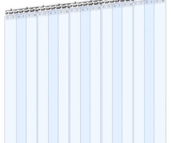 PVC Szalagfüggöny Hűtő Fagyasztó Átlátszó Műanyag 1524×2134 mm