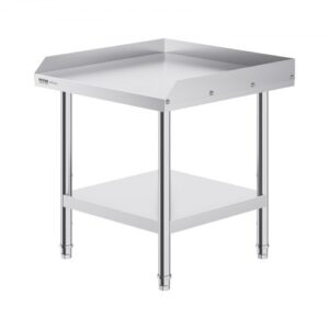 Rozsdamentes Acél Előkészítő Munkaasztal 610x610 mm