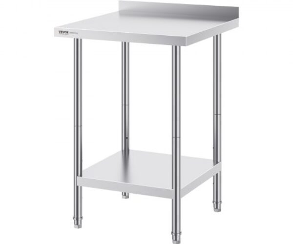 Rozsdamentes Acél Előkészítő Munkaasztal 610×610 mm
