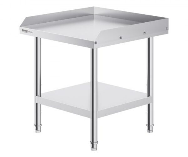 Rozsdamentes Acél Előkészítő Munkaasztal 610×610 mm